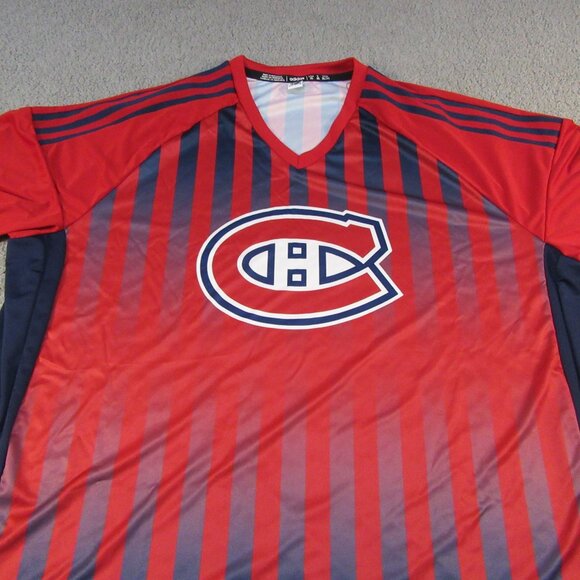 Adidas Mens Soccer Jersey – Size 3XL – Montreal Canadiens Red Blue Gradient - Picture 2 of 13
